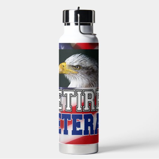 退職した退役軍人 ウォーターボトル (左面)