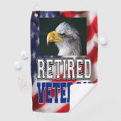 退職した退役軍人 ゴルフタオル (インサイチュ)