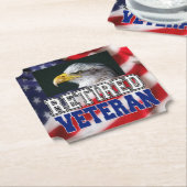 退職した退役軍人 ペーパーコースター (アングル)