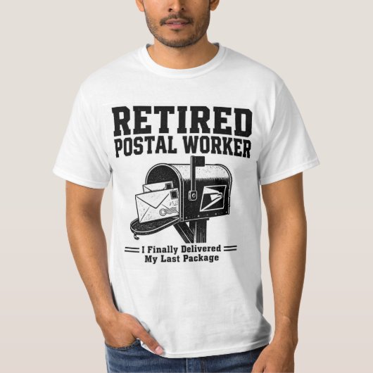 退職した郵便局員のためのTシャツ - ついに私に配達されました Tシャツ (正面)