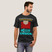 退職した郵便局員 さようなら緊張 年金 Tシャツ (正面フル)