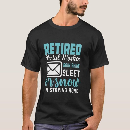退職した郵便局員 Tシャツ (正面)