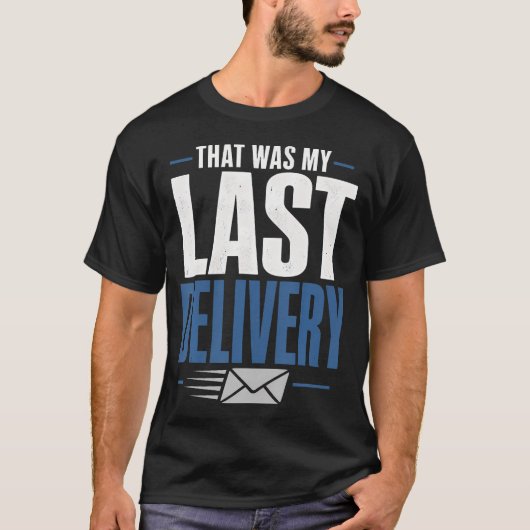 退職した郵便配達員のためのギフト Tシャツ (正面)