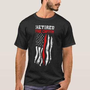 退職した銃隊長アメリカ消防士4世 Tシャツ