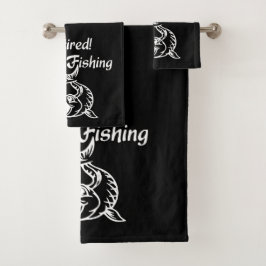 退職した魚釣り バスタオルセット