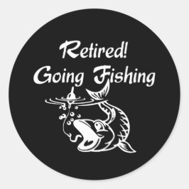 退職した魚釣り ラウンドシール