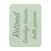 退職した:さようならテンション、ハローペンション マグネット (縦)