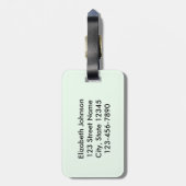 退職した: さようなら張力引用文 ラゲッジタグ (裏面縦)