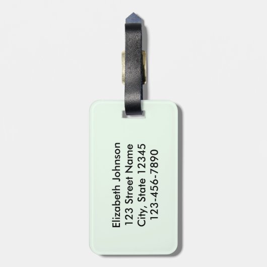 退職した: さようなら張力引用文 ラゲッジタグ (裏面縦)