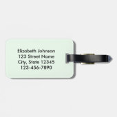 退職した: さようなら張力引用文 ラゲッジタグ (裏面横)