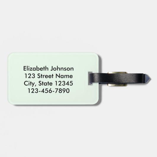 退職した: さようなら張力引用文 ラゲッジタグ (裏面横)