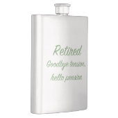 退職した: さようなら張力、こんにちは年金 フラスク (右)