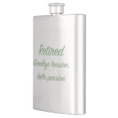 退職した: さようなら張力、こんにちは年金 フラスク (左)