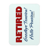 退職した:さよならテンションHello Pension! マグネット (縦)