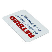 退職した:さよならテンションHello Pension |青 マグネット (右側)