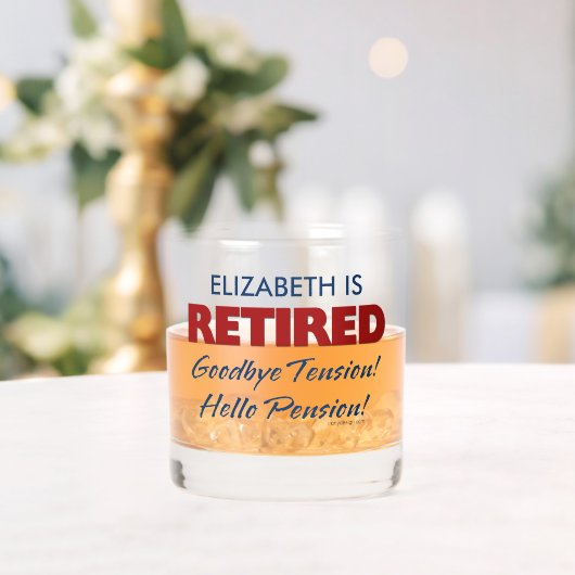 退職した:さよならテンションHello Pension Name ウイスキーグラス (インサイチュ (ウェディング))