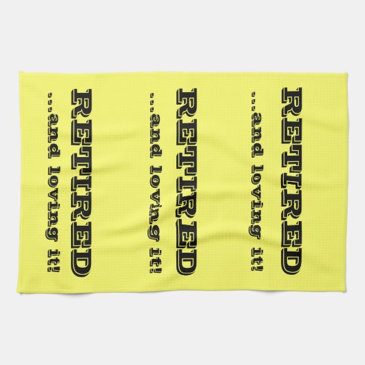 退職した、それを愛することは台所タオルをカスタマイズ キッチンタオル (横)