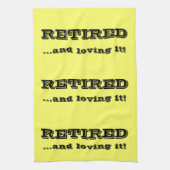 退職した、それを愛することは台所タオルをカスタマイズ キッチンタオル (縦)