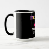 退職した...またビーチでカラフル・フリップフロップ マグカップ (左)