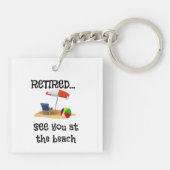 退職した...またビーチで キーホルダー (裏面)