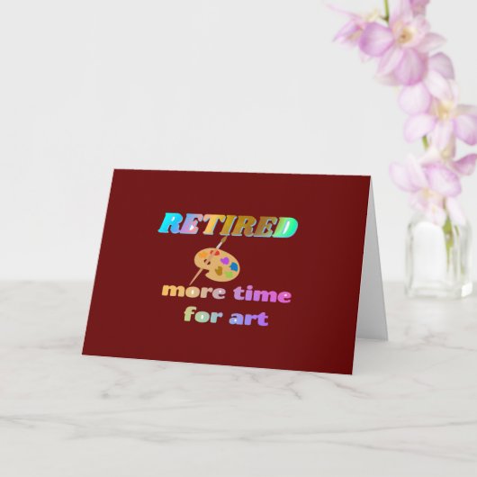 退職した...アートの時間 カード (蘭)