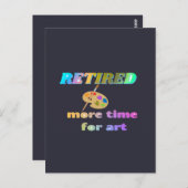 退職した...アートの時間 ポストカード (正面/裏面)