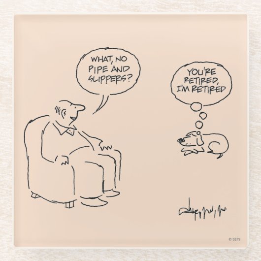 退職した ガラスコースター (正面)