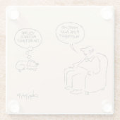 退職した ガラスコースター (裏面)