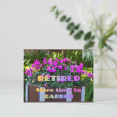 退職した – ガーデンまでの時間 ポストカード (スタンド正面)
