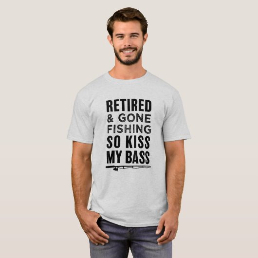 退職した、キスをそう採取することを行くおもしろいな私の低音 Tシャツ (正面フル)