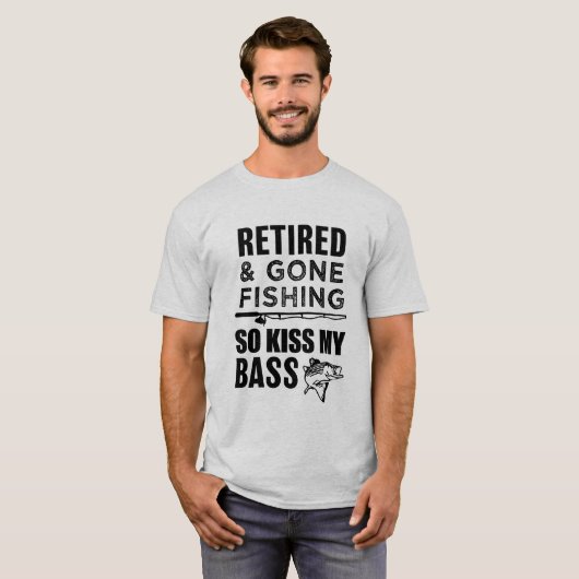 退職した、キスをそう採取することを行く私の低音のTシャツ Tシャツ (正面フル)