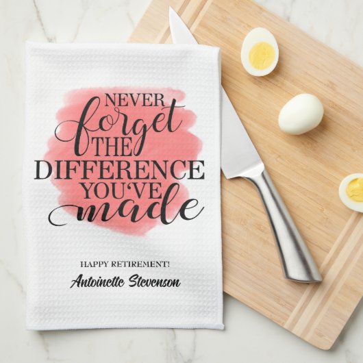 退職した キッチンタオル (四つ折り)