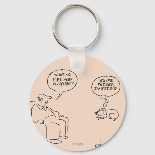 退職した キーホルダー (正面)