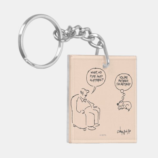 退職した キーホルダー (正面左)