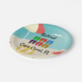 退職した- – ケープ・コーラル ペーパープレート (アングル)