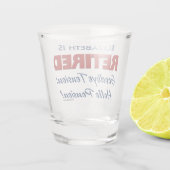 退職した:サヨナイテンションハローペンション名 ショットグラス (裏面)