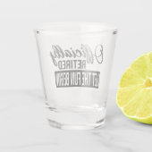 退職した ショットグラス (裏面)