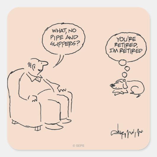 退職した スクエアシール (正面)