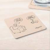 退職した スクエアペーパーコースター (アングル)