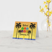 退職した...タマラク、フロリダ カード (黄色い花)