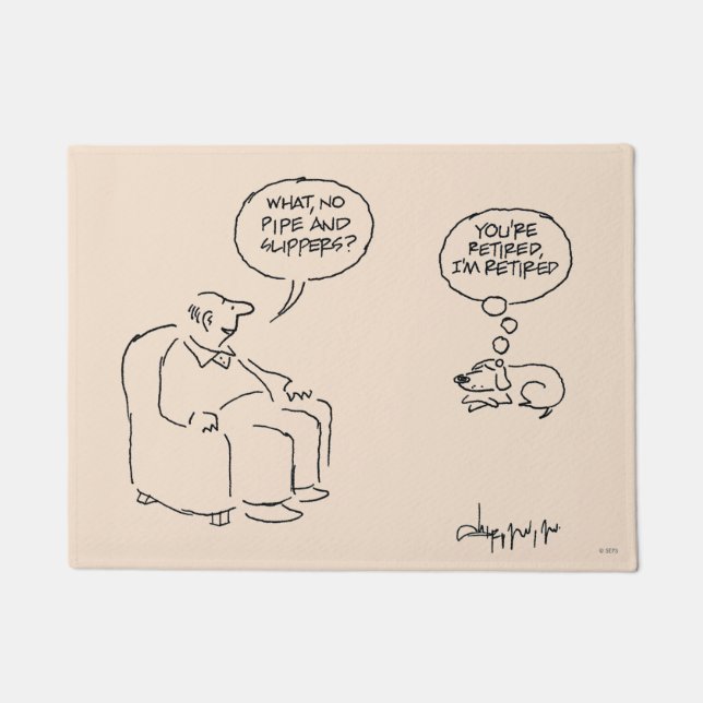 退職した ドアマット (正面)