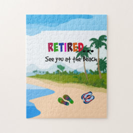 ..退職した.ビーチで！ ジグソーパズル