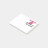 退職した:ビーチのピンクビーチサンダル ポストイット (アングル)