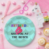 退職した...ビーチ ペーパープレート (パーティー)