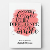 退職した フォトプラーク (正面)