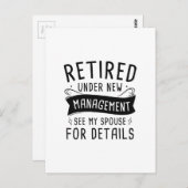 退職した ポストカード (正面/裏面)