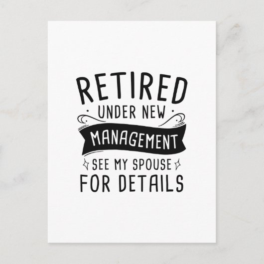 退職した ポストカード (正面)