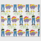 退職した ラッピングペーパー (フラット)