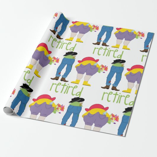 退職した ラッピングペーパー (アンロールド)