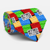 退職した、リラックスすること準備ができたおもしろいな退職 ネクタイ (ロール)